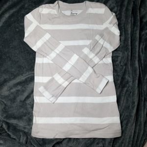 Gap|The Bowery Crew Neck Striped Long Sleeve Super Soft Shirt Size S